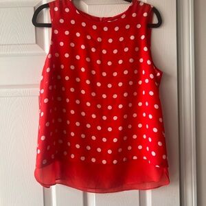 Rose & Olive Red Polka Dot Blouse